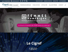 Tablet Screenshot of cigref.fr
